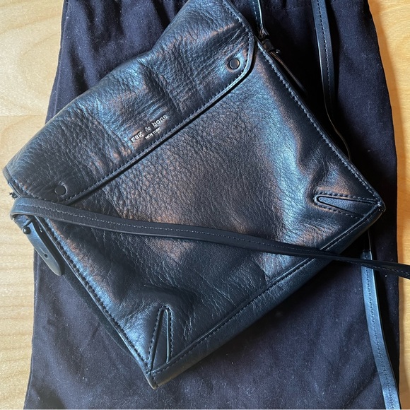 rag & bone black leather purse - Picture 2 of 5